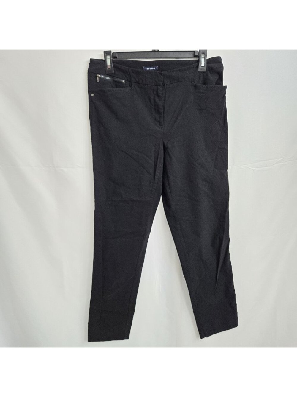 Jones New York Women Stretch Career Pants Size 8 Black Professional Comfort Fit